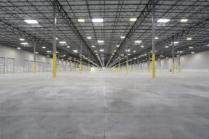 Seven hundred thousand square feet of new warehouse space with bright natural light.